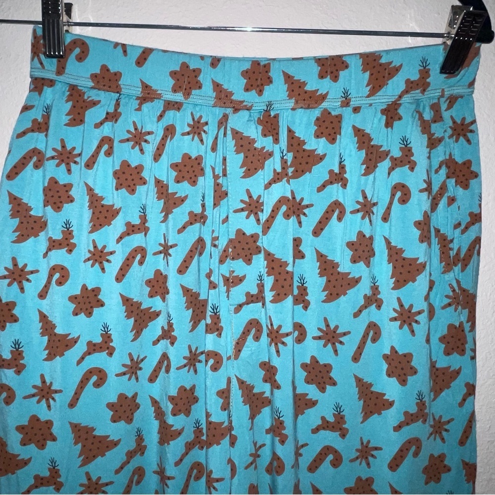 Kickee PJ’s Men’s Christmas candy cane Christmas tree reindeer Pajamas Sz Large